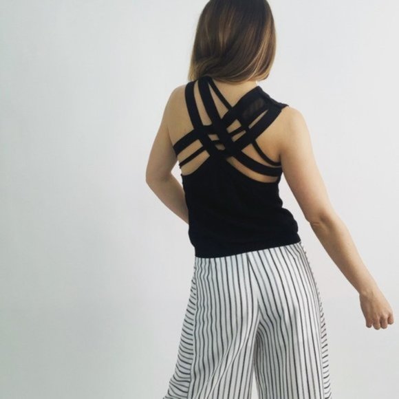 Givenchy Paris Black Knit Strappy Top - Picture 2 of 5